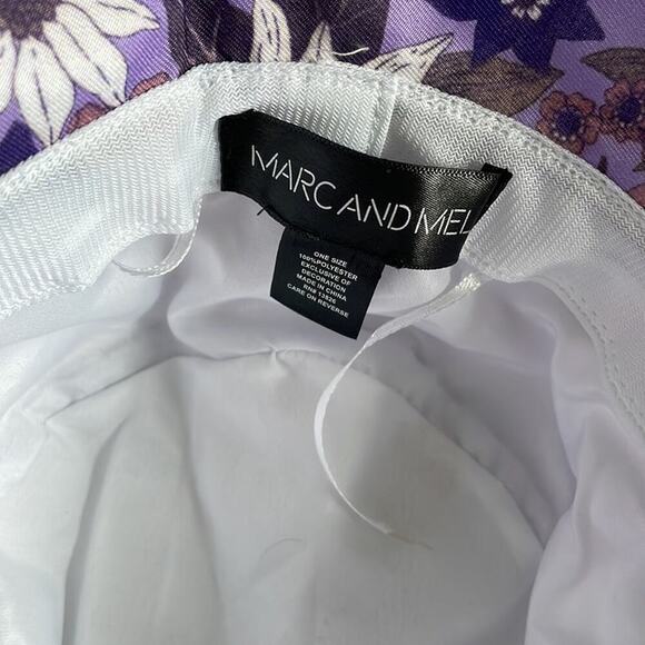 Floral Purple Women's Sun Hat - Picture 3 of 6